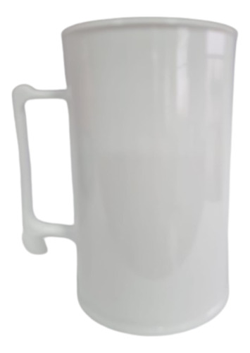 Caneca Chopp 500ml Branca - Acrilico - Kit 20 Peças