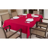 Toalha De Mesa Retangular Oxford 2,00x1,35 Marinho Admirare Cor Vermelha