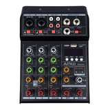 Mesa De Som 4 Canais Amw Usb Mp3 Efeitos Xlr Bluetooth Mixer