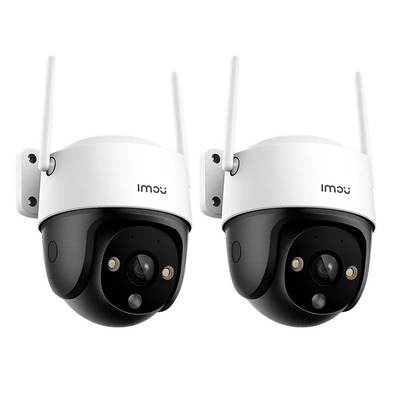 Kit Cronos 2 Cámaras De Seguridad Exterior Imou Dk7 3mp Wi-fi 6 Ip66 360° Pan\u002Ftilt Visión Nocturna Color 24\u002F7 Audio Bidireccional Detección Humana Smart Tracking Alarma Activa + Almacenamiento Sd\u002Fnube | Envío gratis