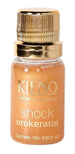 Ampolla Shock Keratina Brillo Kleno Egyptian Gold 24k X15 Ml