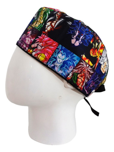 Gorro Quirúrgico Hombre + Lanyard Fases Goku Dragon Ball Z