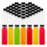48 Botellas De Plástico De 16 Oz, Recipientes De Bebidas Par