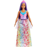 Muñeca Barbie Dreamtopia Royal Con Cuerpo Curvilíneo Y Cabel