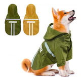 Impermeable Para Perro Con Tiras Reflectantes, Tamaño L