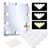 Luz Led Para Espelho Camarim Kit Com 10 Usb Adesiva Branca