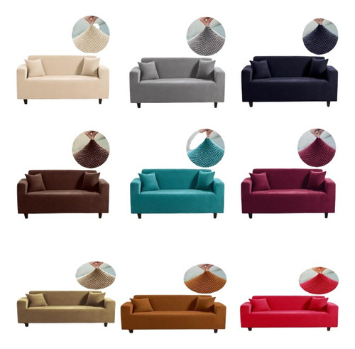 Cubre Sillon Sofa Adaptable Funda 2 Cuerpos Elasticada