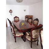 Comedor Luis Xv 8 Sillas Modelo Minerva,lujo, Fino, Elegante