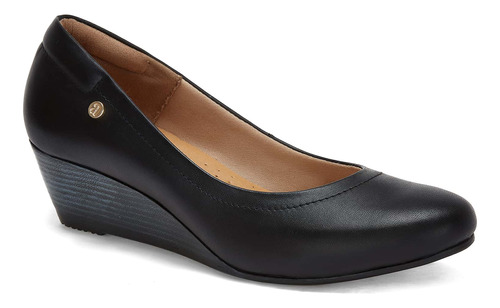 Zapato Flat Andrea De Piel Casual Para Dama Negro