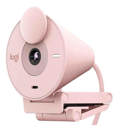 Webcam Full Hd Logitech Brio 300 - Rosa - 960-001446