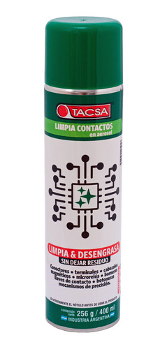 Limpia Contactos En Aerosol Tacsa 400ml Pack X6