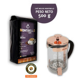 Cafetera Prensa Francesa 600ml+ Cafe Montibello Moka 500g