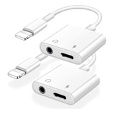 Adaptador Lightning Para iPhone Audifonos+carga Auxiliar3.5