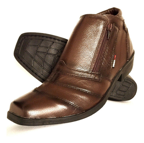 Bota Botina Social Romacini De Couro Promoçao De Fabrica