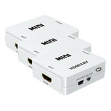 Kit 3 Mini Adaptador Conversor D Hdmi P/ Video 3rca Av Cabo