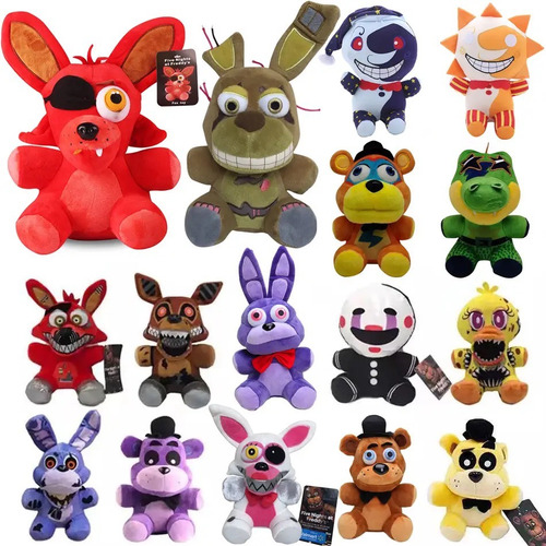 Boneco Pelúcia Fnaf Five Nights At Freddy´s Animatronic 18cm