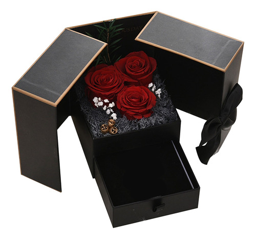 Caja De Regalo De Joyería De Rosas Para El Día De San Valent