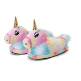 Pantuflas Unicornio Peluche Cerradas Nena Importadas