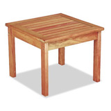 Mesa Baja De Madera 50x50 Eucaliptus Pintada C/ Envio