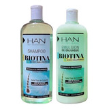 Combo Shampoo Y Enjuague Han Biotina & Ácido Hialurónico