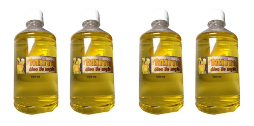 Óleo Para Ungir - Kit  4 Unid. Mirra - 500 Ml - Igrejas 