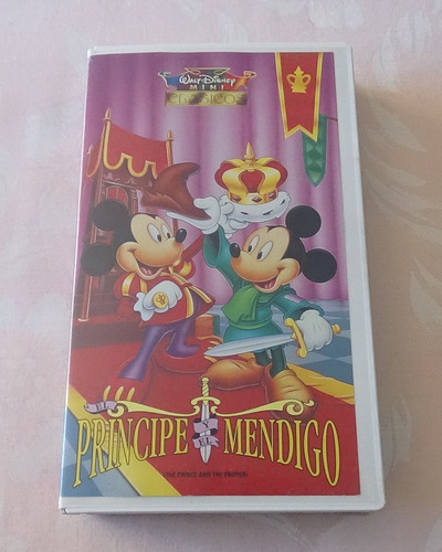 Disney El Principe Y El Mendigo Pelicula Vhs 1992 Mexico