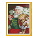Kits De Estampado Preimpreso De - Navidad Santa Claus 14ct