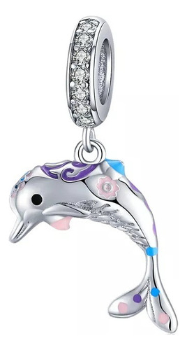 Hermoso Charm Lindo Diseño Delfin 100% Plata .925