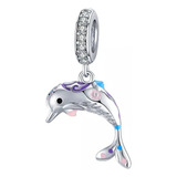 Hermoso Charm Lindo Diseño Delfin 100% Plata .925