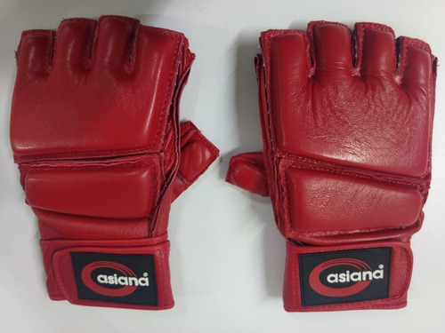 Guantes De Piel Para Vale Todo Color Rojo