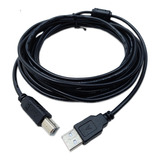 Cabo Para Impressora Usb A/b 2.0  Impressor E Scanner 5 Mts.