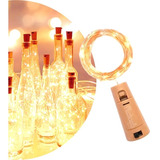 10 Guirnaldas Alambre Corcho Botella Luces Luz Led P