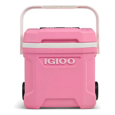 Hielera Igloo Con Ruedas Y Manija 15lts 24 Latas Rosa Rosa Claro