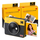 Câmera Instantânea Retrô Kodak Mini Shot 3 + 68 Folhas
