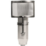 Mxl V87 Microfono De Condensador De Bajo Ruido Con Amortigu Color Silver