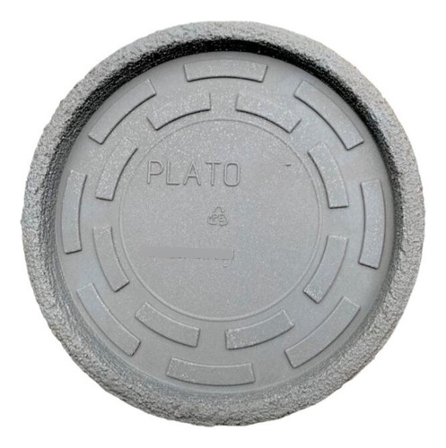 Plato Plástico Para Maceta Rotomoldeado Simple 30 Cm Rayun
