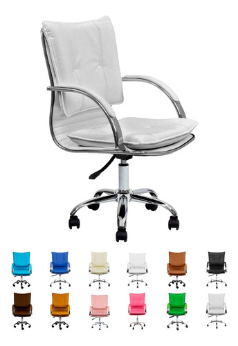 Cadeira De Escritório Office Ergonômica Grande Couro Show