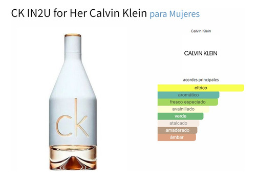 Perfume Calvin Klein Ck In 2u Dama Eau De  Toilette 100ml
