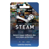 Steam Cartão Pré-pago R$210reais Card -imediato