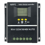 Controlador De Carga Solar 80a Mppt/pwm 12v/24v/36v/48v Auto