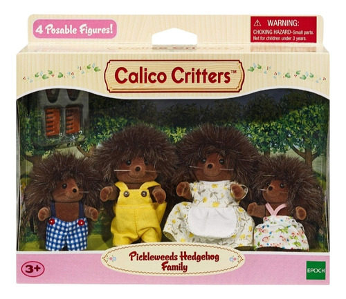 Calico Critters Familia De Erizos Pickleweeds, 4 Figuras 