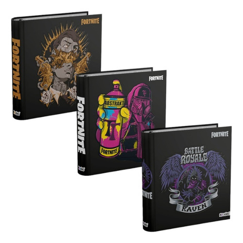 Carpeta Escolar N*3 3 Anillos Mooving Fortnite