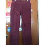 Pantalón Pana Ralph Lauren Polo 34x30 Algodón Vino