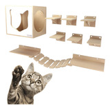 Kit Play Gatos Nekocat Nicho Prateleiras Steps Ponte 10 Pcs