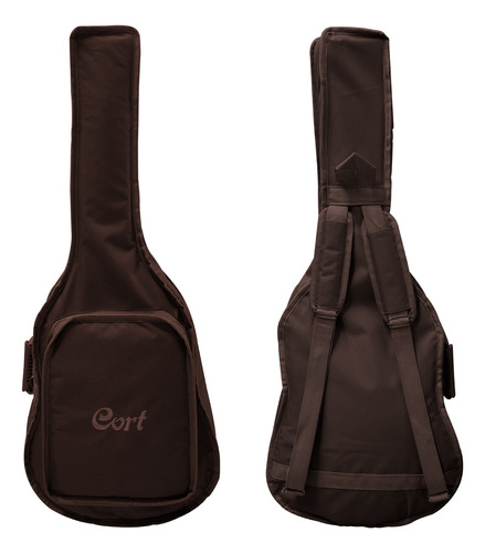 Bag Capa Acolchoada P/ Violão Folk Cargo Marrom Cort