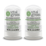 Vital Green Desodorante Cristal Alumbre 60gr (paquete 2 Und)