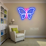 Mariposa De Neón Signs Decoración Del Hogar Neón Sign Led