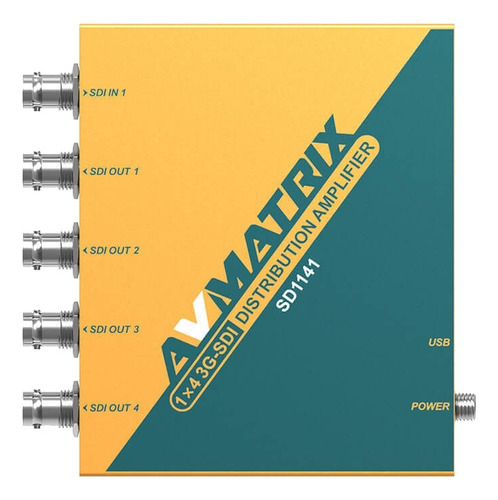 Avmatrix Splitter/distribuidor 1x4 3g/hd/3g-sdi Re-clocking