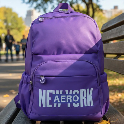 Mochila Aeropostale Backpack Urbana Unisex Violeta Liso