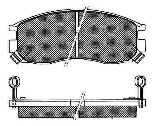 Pastillas De Freno Mitsubishi Eclipse 90/94 Delantera Foto 2